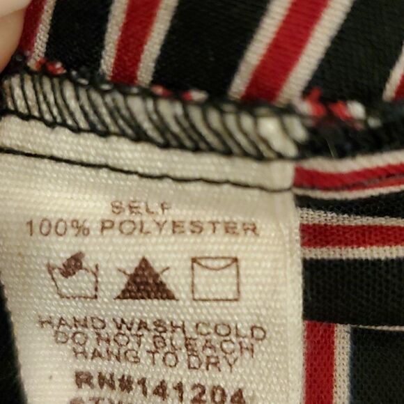 Hem & Thread striped long sleeve tie front long sleeve top - Picture 6 of 9